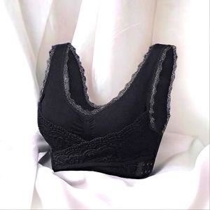 NWT'S - JONISSI - Black Cross-front Corset Bra - size Medium